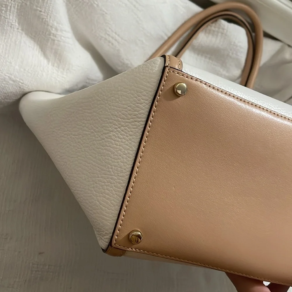 KATE SPADE - white Caroline lane forester tote- NWT